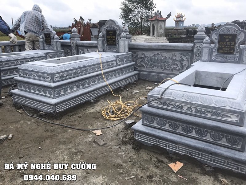 Mộ đá xanh Tam Sơn - Mộ đá Ninh Bình đẹp, uy tín nhất hiện nay tại làng nghề Ninh Vân, Hoa Lư, Ninh Bình.